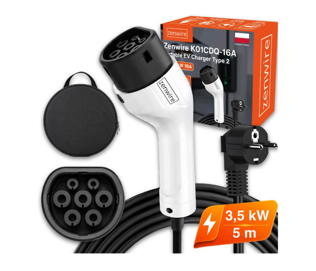 Zenwire Ładowarka do Samochodu Elektrycznego EV Typ 2 230V 3,7kW 5m - 1604680 - zdjęcie 3